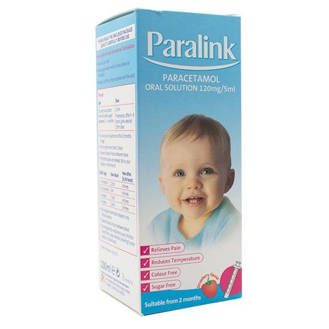 Paralink Paracetamol Oral Solution 120mg/5ml 100ml
