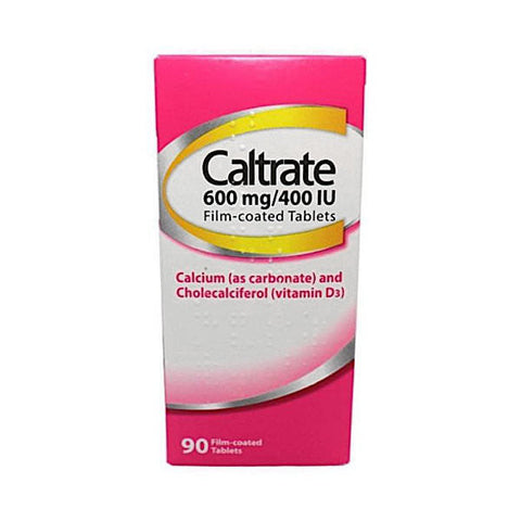 Caltrate 600Mg/400iu Film Coated Tablets 90 Pack