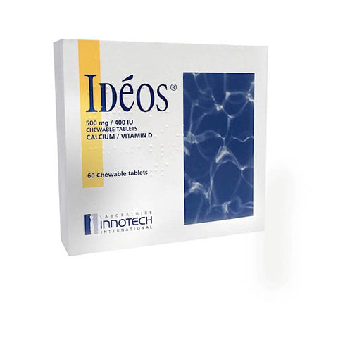 Ideos 500Mg/400iu Chewable Tablets 60 Pack