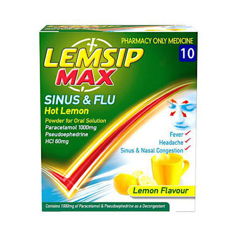 Lemsip Max Sinus & Flu Lemon 10 pack