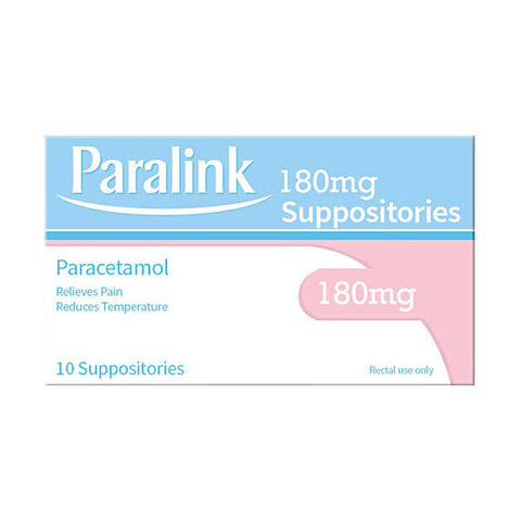 Paralink Suppositories 180mg 10 Pack