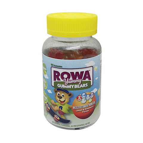 Rowa Yummy Gummy Bear Multivitamin Gummies 60 Pack
