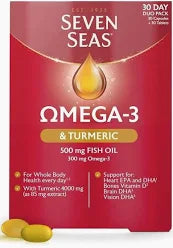 Seven Seas Omega 3 Plus Turmeric