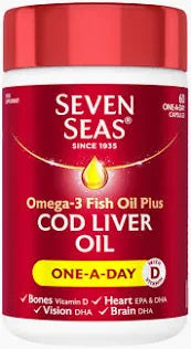 Seven Seas Pure Cod Liver Oil Caps OAD