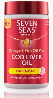 Seven Seas Pure Cod Liver Oil Caps OAD