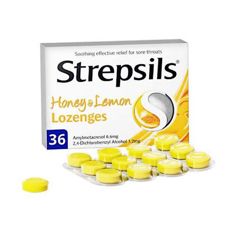 Strepsils Honey & Lemon Lozenge 36 Pack