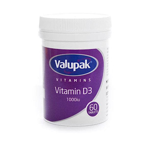 Valupak Vitamin D3 1000iu 60 Pack