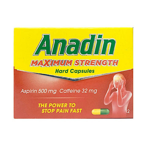 Anadin Maximum Strength Capsules 12 Pack