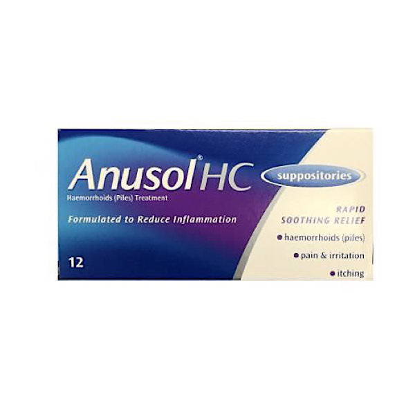 Anusol HC Suppositories 12 Pack