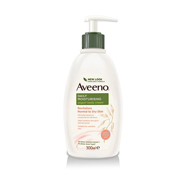 Aveeno Daily Moisturising Yogurt Body Cream 300ml Apricot & Honey