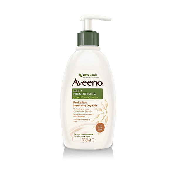 Aveeno Daily Moisturising Yogurt Body Cream 300ml Vanilla & Oat