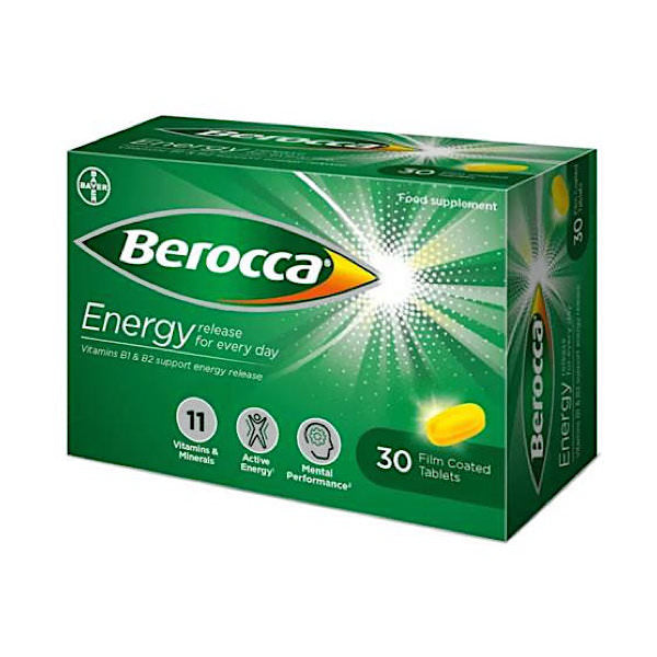 Berocca Film Coated Tablets 30 Pack