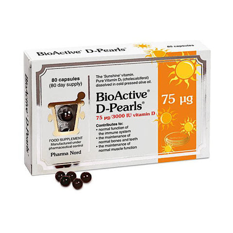 BioActive D-Pearls 80 Pack 75ug