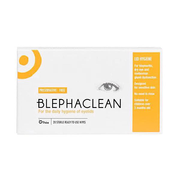 Blephaclean Eye Lid Wipes 20 Pack