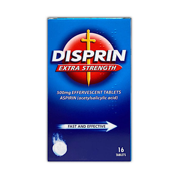 Disprin Extra Strength Effervescent Tablets 500mg 16 pack