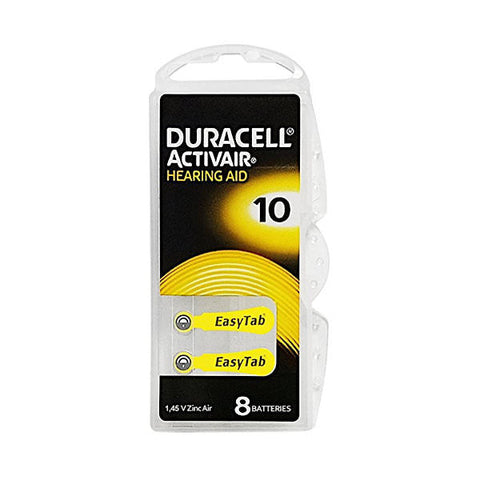 Duracell Hearing Aid Battery 10 Yellow 6 pack
