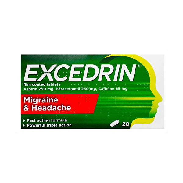 Excedrin Tablets 20 pack – Pure Pharmacy Ireland