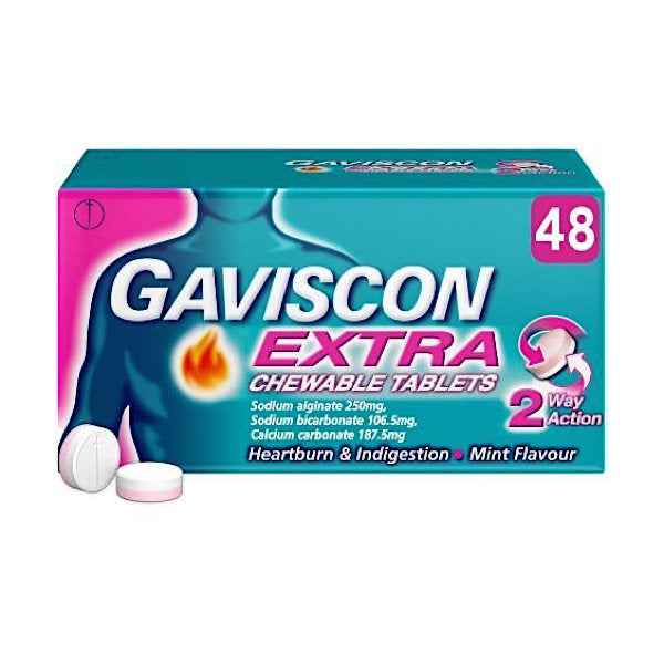 Gaviscon Extra Tablets 48 Pack