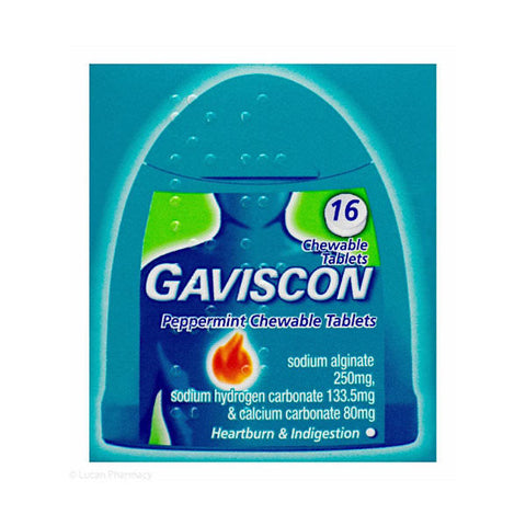 Gaviscon Tablets Peppermint 16 Pack