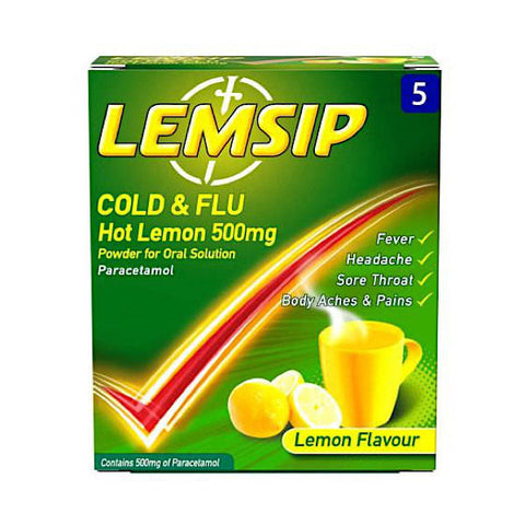 Lemsip Cold & Flu Original Hot Lemon 5 Pack