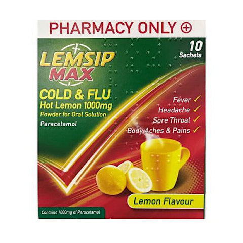 Lemsip Max Cold & Flu Lemon 10 Pack