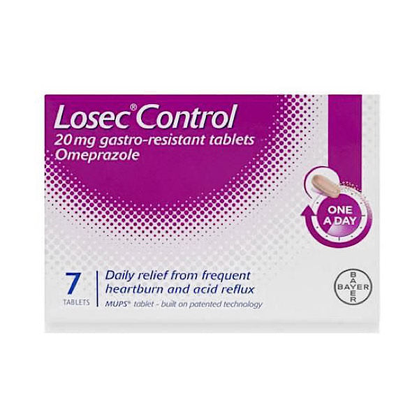 Losec Control Tablets 20mg 7 Pack