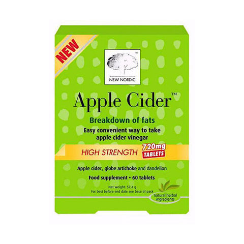New Nordic Apple Cider Tablets High Strength 720mg 60 Pack