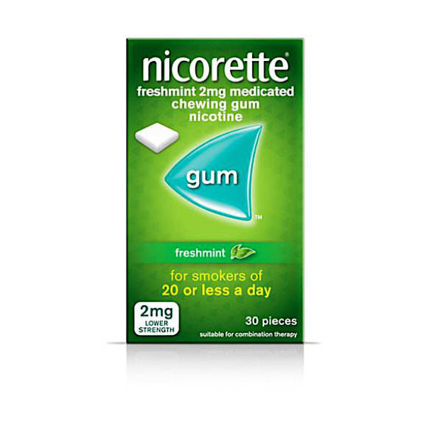 Nicorette Gum 2mg 30 Pack