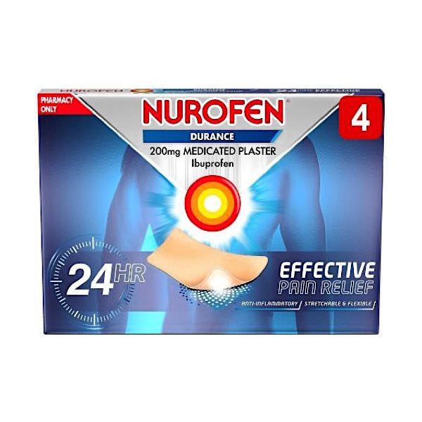 Nurofen Durance Medicated Plaster 200mg 4 pack