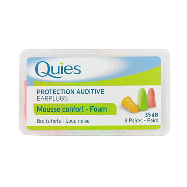 Quies Ear Plugs Foam 3 Pairs