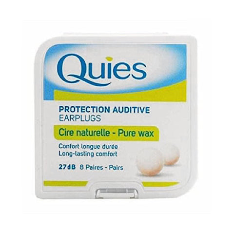 Quies Ear Plugs Pure Wax 8 Pairs