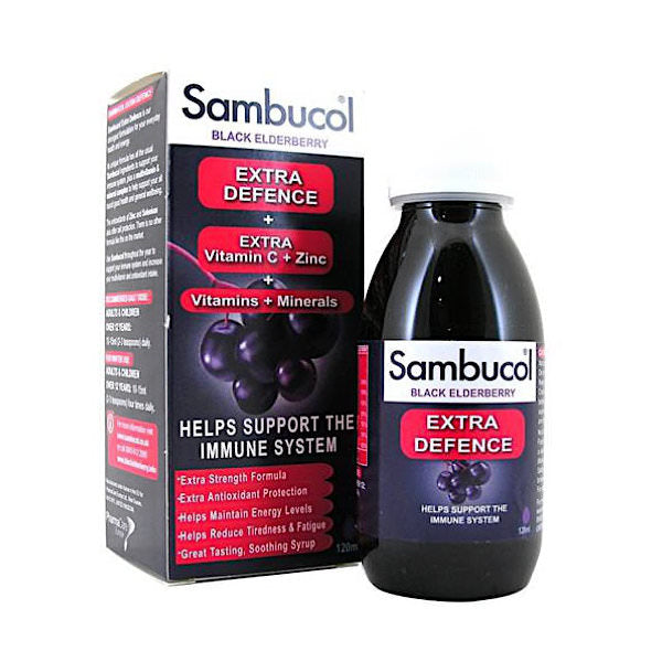 Sambucol Extra Defence Liquid 120ml Bottle