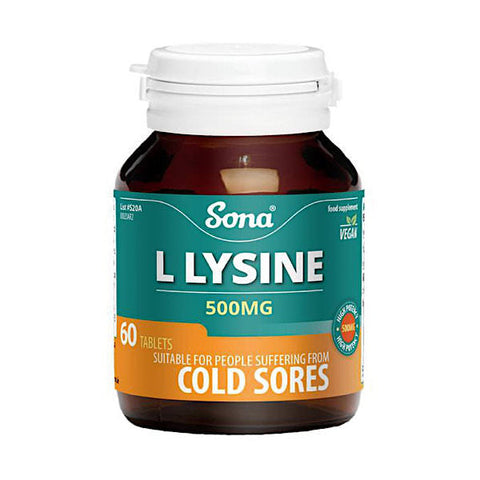 Sona L-Lysine Tablets 500mg 60 Pack