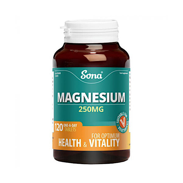 Sona Magnesium Tablets 250mg 120 Pack