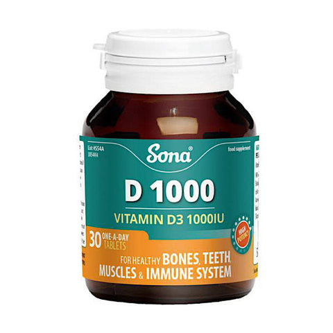 Sona Vitamin D1000 Tablets 30 Pack