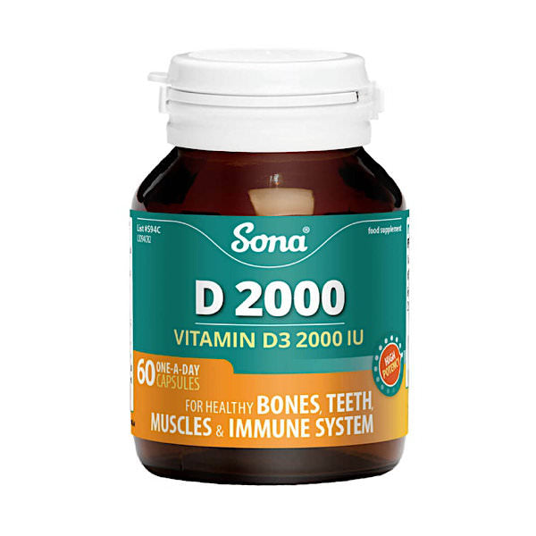 Sona Vitamin D2000 Capsules 60 Pack