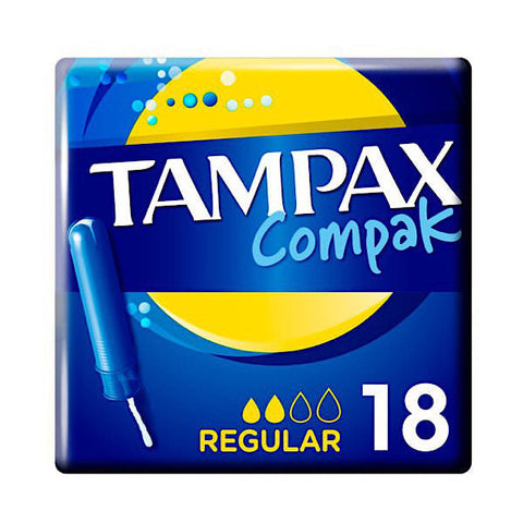 Tampax Compak Tampons 18 Pack Regular