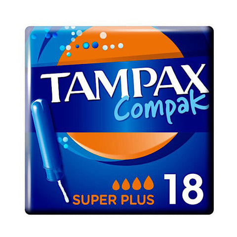 Tampax Compak Tampons 18 Pack Super Plus