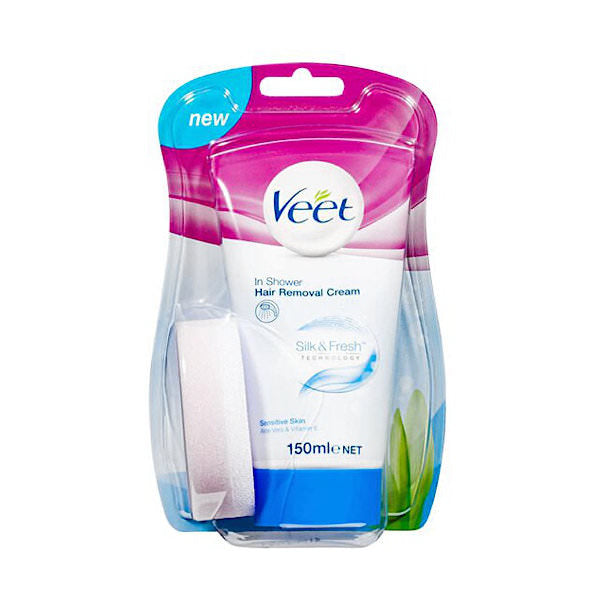 Veet In Shower Hair Removal Cream Sensitive Skin 150ml