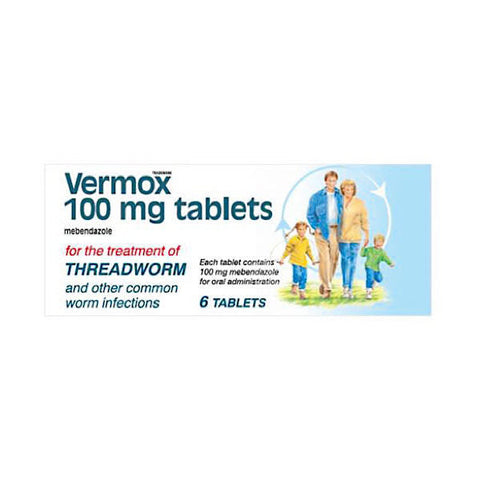 Vermox Tablets 6 Pack