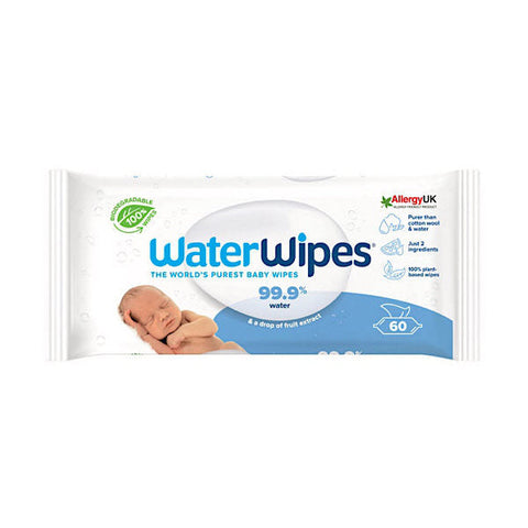 WaterWipes Baby Wipes 60 wipes pack