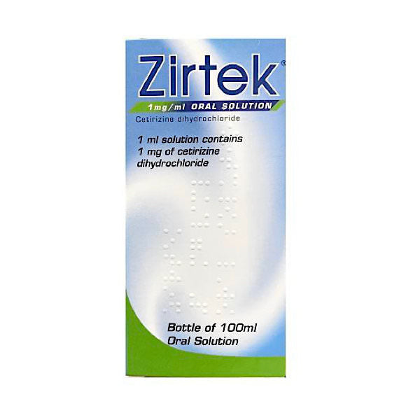 Zirtek Oral Solution 1mg/1ml 100ml